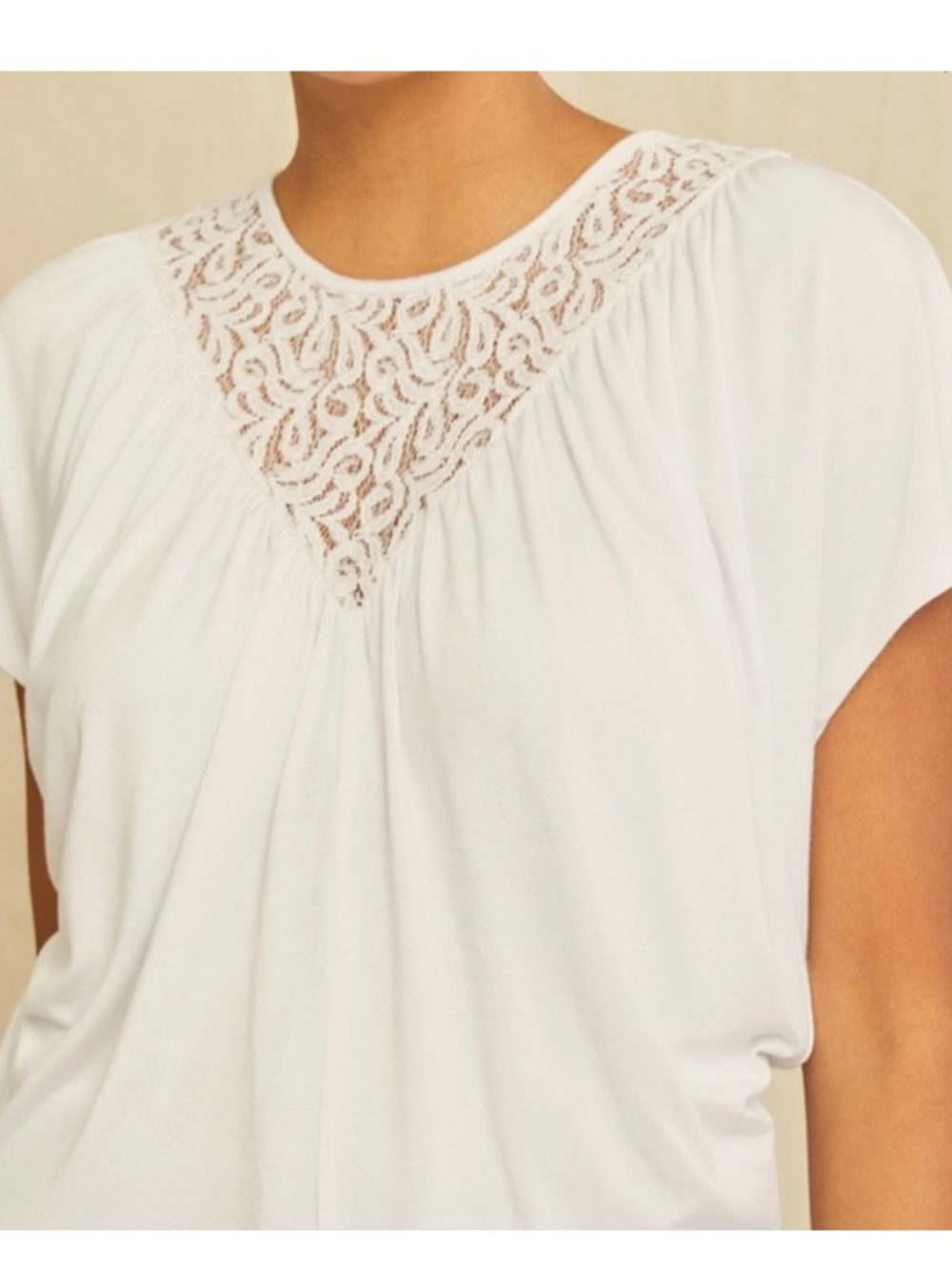 Amour Vert Mayr Lace Tee NWOT
